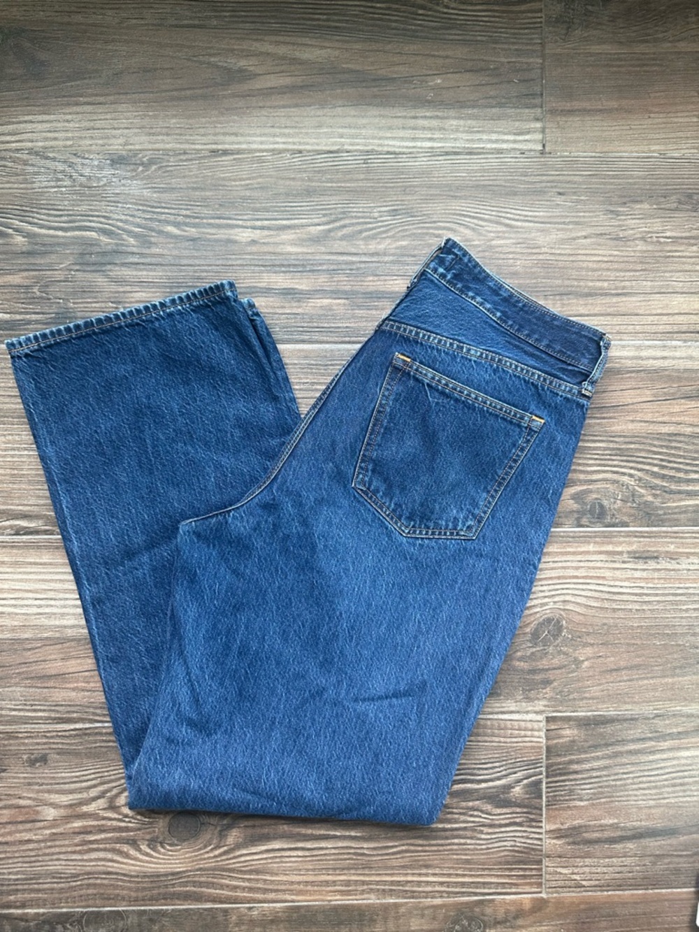 Abercrombie & Fitch Straight Leg Jeans  Loose High Rise Classic Blue curve love - Picture 10 of 12